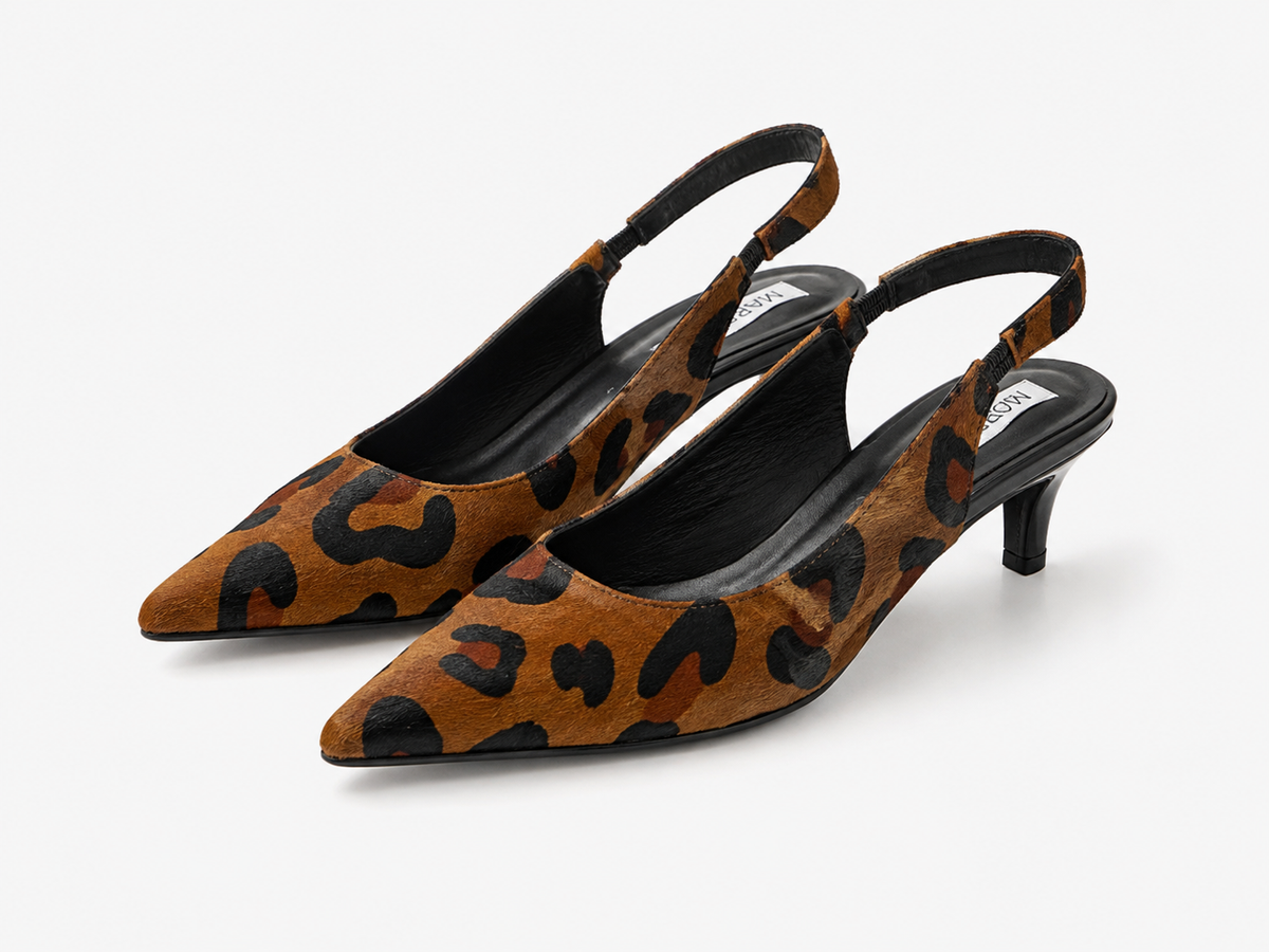 Leopard Slingback