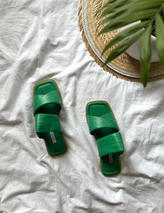 Emerald sandals