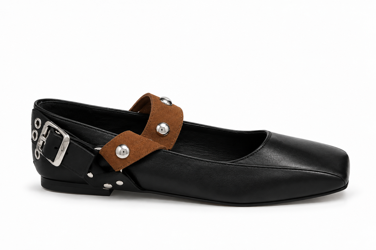 BIANCA  Black & Brown Mary Jane